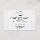 *~* Celestial Goddess Phases of Moon Yoga Pose Visitenkarte (Rückseite)
