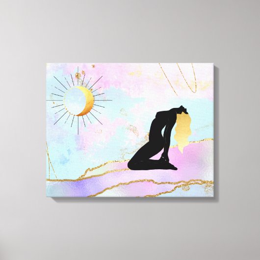 *~* Celestial Goddess Rainbow Pastel Glitzer AP22 Leinwanddruck (Vorderseite)