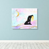 *~* Celestial Goddess Rainbow Pastel Glitzer AP22 Leinwanddruck (Insitu (Holzboden))
