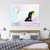 *~* Celestial Goddess Rainbow Pastel Glitzer AP22 Leinwanddruck (Insitu (Schlafzimmer))