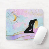 *~* Celestial Goddess Rainbow Pastel Glitzer AP22 Mousepad (Mit Mouse)