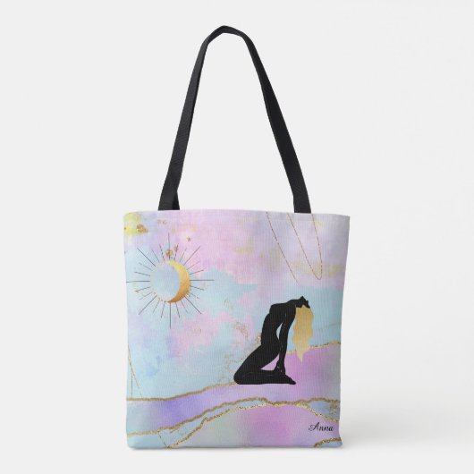 *~* Celestial Goddess Rainbow Pastel Glitzer AP22 Tasche (Rückseite)