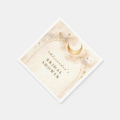 Celestial Gold Arch Bridal Shower Serviette (Ecke)