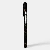 Celestial Gold Black Sun Moon Stars Personalisiert Case-Mate iPhone Hülle (Rückseite / Links)
