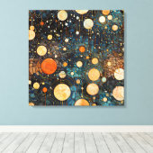 Celestial Gold Galaxy Leinwand Art (Insitu (Holzboden))