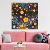Celestial Gold Galaxy Leinwand Art (Insitu (Wohnzimmer))