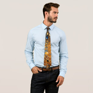 Celestial Gold Galaxy Neck Tie Krawatte