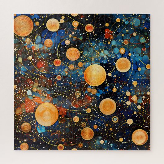 Celestial Gold Galaxy Puzzle (Vertikal)