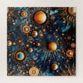 Celestial Gold Galaxy Puzzle (Horizontal)