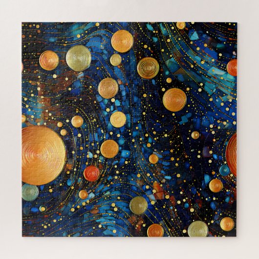 Celestial Gold Galaxy Puzzle (Horizontal)