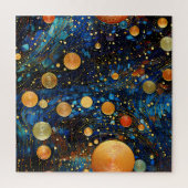 Celestial Gold Galaxy Puzzle (Vertikal)
