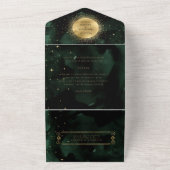 Celestial Gold Hochzeit in einer Einladung (Außenbereich)