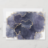 Celestial Gold Mond Baby Dusche Foto Einladung (Rückseite)