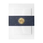 Celestial Gold Moon Midnight Wedding Bly Band (Vorderseite Beispiel)
