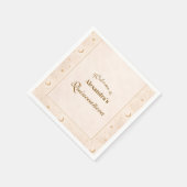 Celestial Gold Moon Quinceañera Serviette (Ecke)