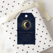 Celestial Gold Moon Save the Date Foto Geschenkanhänger