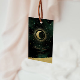 Celestial Gold Moon Wedding Danke, dass ihr Tags g Geschenkanhänger