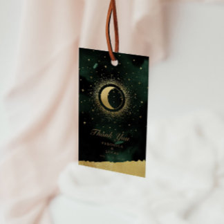 Celestial Gold Moon Wedding Danke, dass ihr Tags g Geschenkanhänger