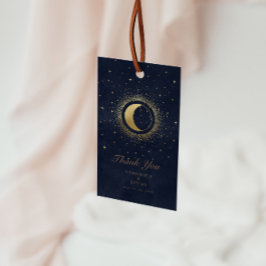 Celestial Gold Moon Wedding Vielen Dank Geschenkanhänger