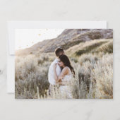 Celestial Gold Moon Zwei Foto Save the Date Einladung (Rückseite)