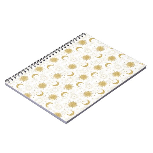 Celestial Gold Photo Notebook Notizblock (Linke Seite)