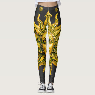 "Celestial Gold Radiance" Die Sonne Leggings