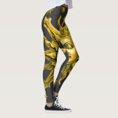 "Celestial Gold Radiance" Die Sonne Leggings (Rechts)