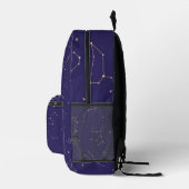 Celestial Gold Star Solareclipse Theme Bedruckter Rucksack (Rechts)