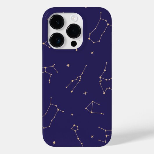 Celestial Gold Star Solareclipse Theme Case-Mate iPhone Hülle (Rückseite)