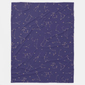 Celestial Gold Star Solareclipse Theme Fleecedecke (Vorderseite)
