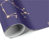 Celestial Gold Star Solareclipse Theme Geschenkpapier (Rolleneckpunkt)