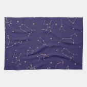 Celestial Gold Star Solareclipse Theme Geschirrtuch (Horizontal)