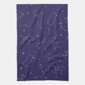 Celestial Gold Star Solareclipse Theme Geschirrtuch (Vertikal)
