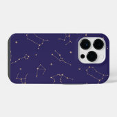 Celestial Gold Star Solareclipse Theme iPhone Hülle (Rückseite (Horizontal))