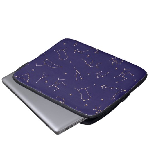 Celestial Gold Star Solareclipse Theme Laptopschutzhülle (Vorne Knopf)