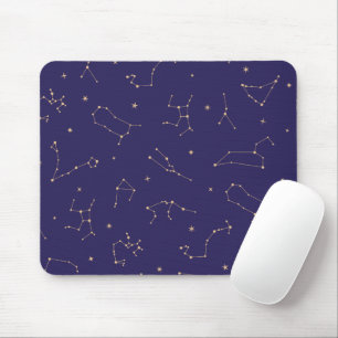 Celestial Gold Star Solareclipse Theme Mousepad