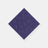 Celestial Gold Star Solareclipse Theme Serviette (Ecke)