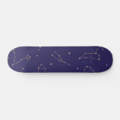 Celestial Gold Star Solareclipse Theme Skateboard (Horizontal)