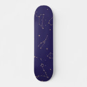 Celestial Gold Star Solareclipse Theme Skateboard (Vorne)