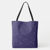 Celestial Gold Star Solareclipse Theme Tasche (Rückseite)