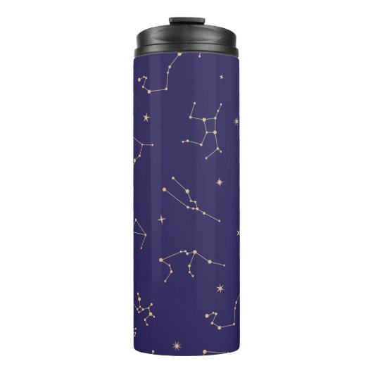 Celestial Gold Star Solareclipse Theme Thermosbecher (Vorderseite)