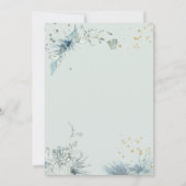 Celestial Gold Star Sun Moon Wedding Einladung (Rückseite)