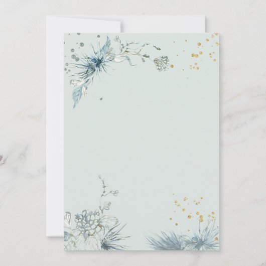 Celestial Gold Star Sun Moon Wedding Einladung (Rückseite)