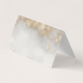 Celestial Gold Stars Moons Blume Visitenkarten (Rückseite)