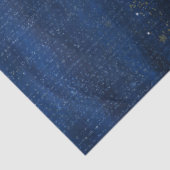 Celestial Gold Stars Sparkle Night Sky Kundengesch Seidenpapier (Ausschnitt)