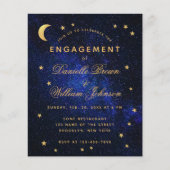 Celestial Gold Stars Verlobung (Vorderseite)