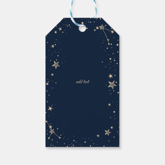 Celestial Gold Sun and Moon Geschenkanhänger (Rückseite)