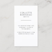 Celestial Gold Sun Moon Black Visitenkarte (Rückseite)