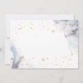 Celestial Gold Sun, Moon, Stars Blume Save The Date (Rückseite)