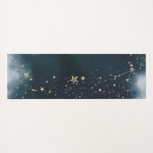 Celestial Gold Sun, Moon, Stars Lotus Night Sky Yogamatte (Rückseite (Horizontal))